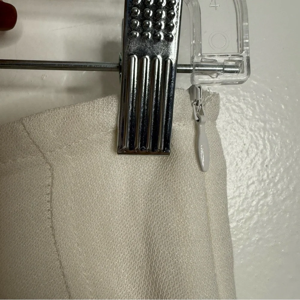 NWT Massimo Dutti Wide Leg Pleated Trousers White Size‎ 2 Minimalist Elegance - Picture 5 of 13